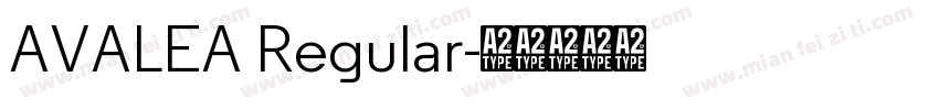 AVALEA Regular字体转换